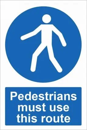 [MACC106] Pedestrians must use this route