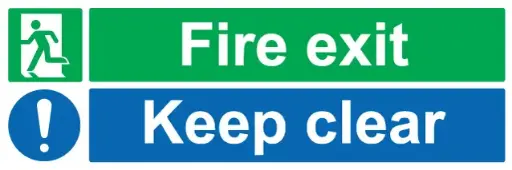 [FEX210] Fire Exit Keep Clear